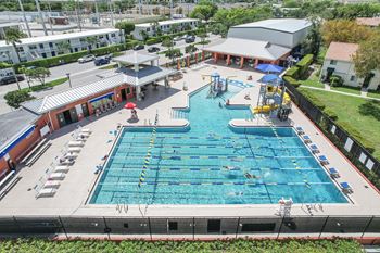 Complimentary pool access steps away